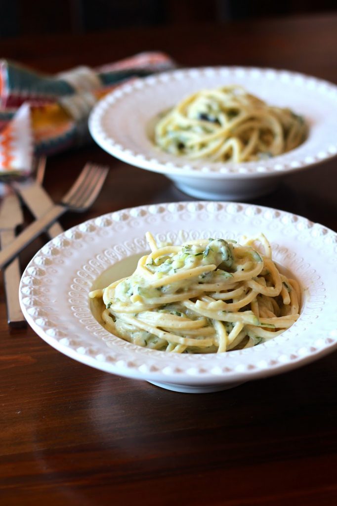 molho cremoso de curgete
