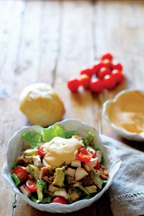 salada de frango