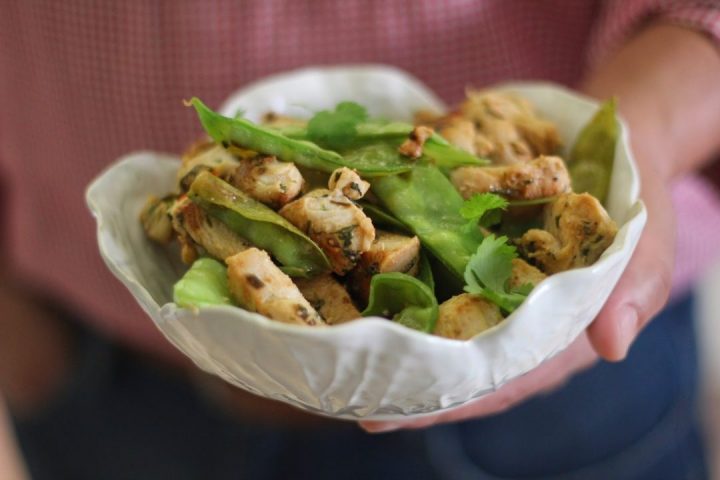 frango com ervilhas