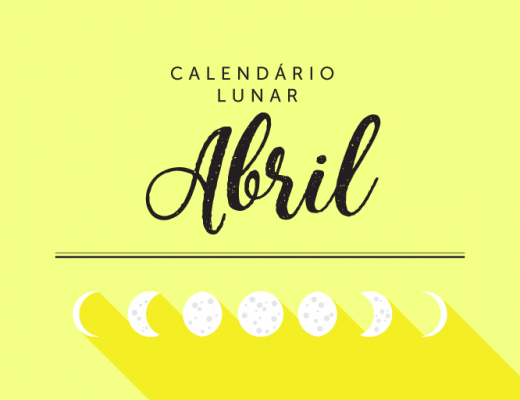 Capa calendário lunar de abril