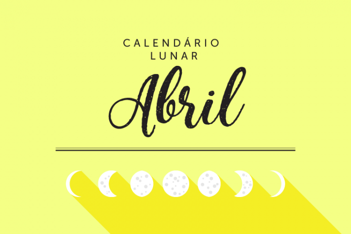 Capa calendário lunar de abril