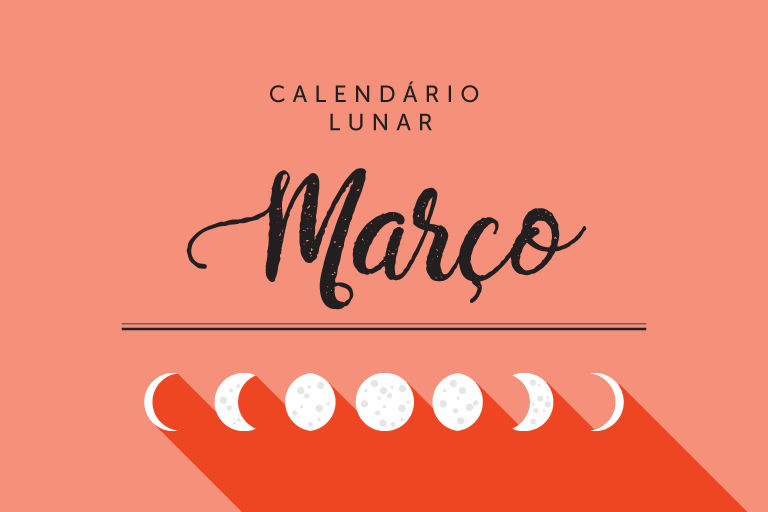 calendário lunar de março