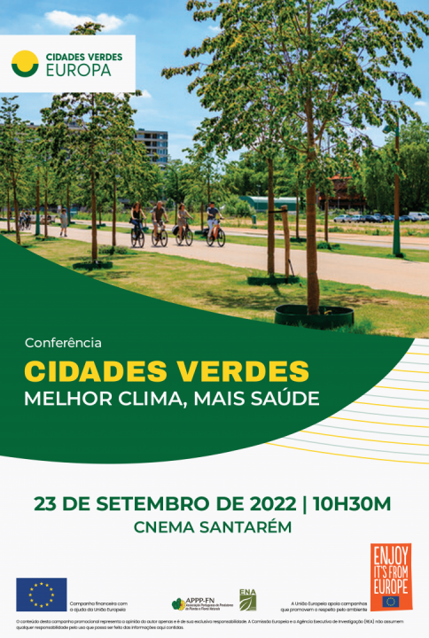 Cartaz divulgação da conferência Green Cities 2022