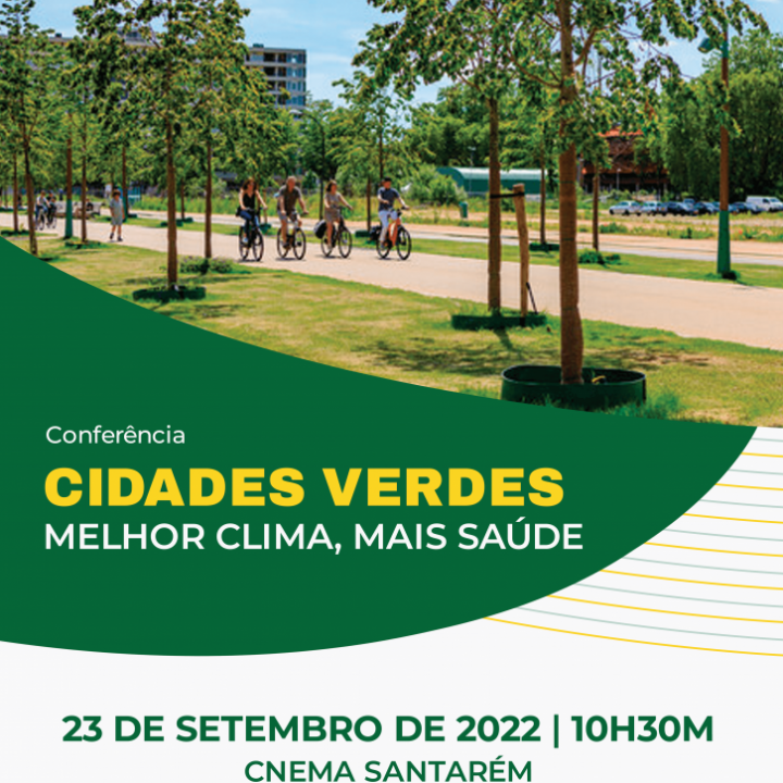 Cartaz divulgação da conferência Green Cities 2022