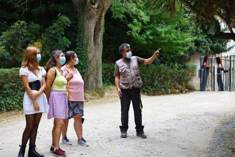 visita guiada por jardineiros ao jardim