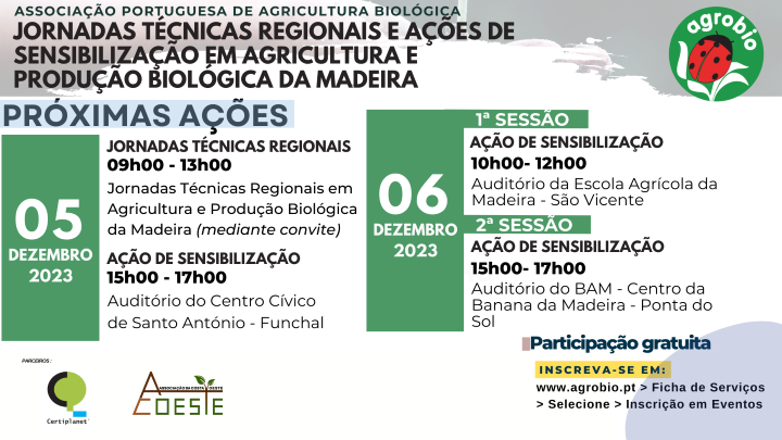 sensibilização agricultura biológica agrobio