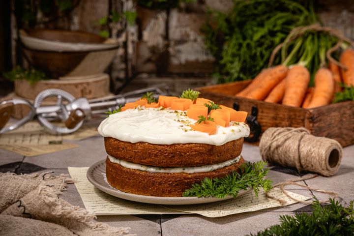 bolo de cenoura inteira