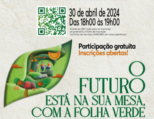 cartaz dos webinares sobre agricultura biológica dinamizados pela Agrobio em 2024