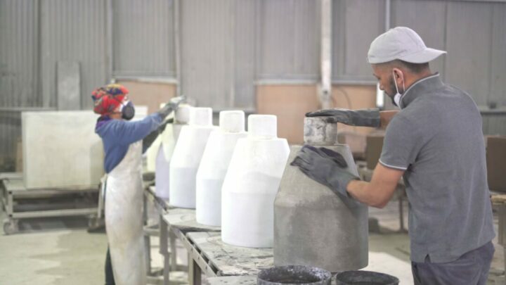 Produção de vasos Godinho