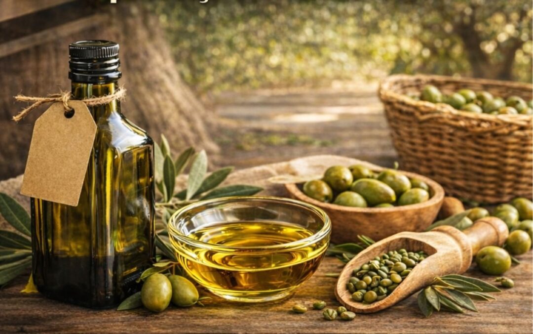 azeite e azeitonas