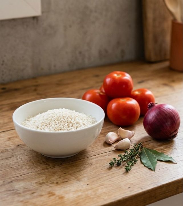 ingredientes arroz de tomate