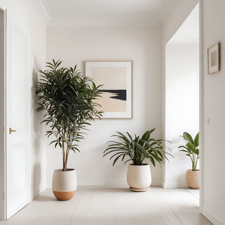 Plantas no hall de entrada