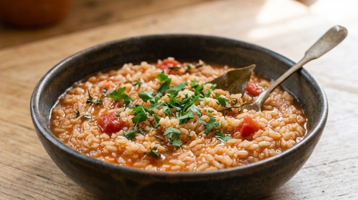 receita arroz de tomate
