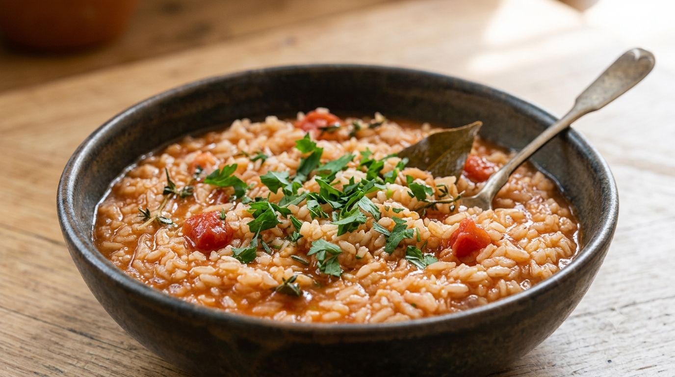 receita arroz de tomate